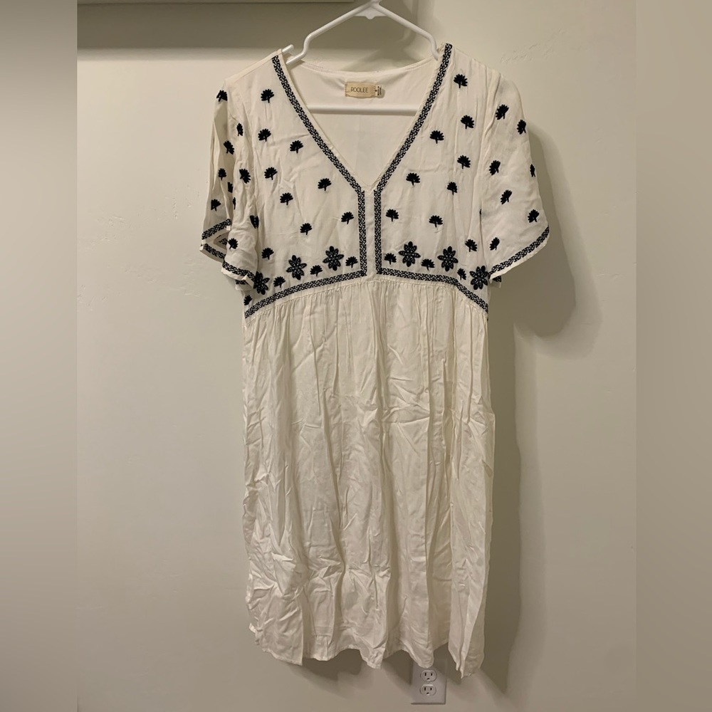 White Roolee Flowy Dress